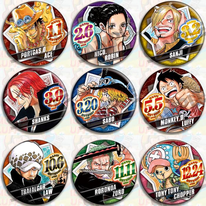 Zoro Anime Merchandise - Conjunto de crachá de anime de