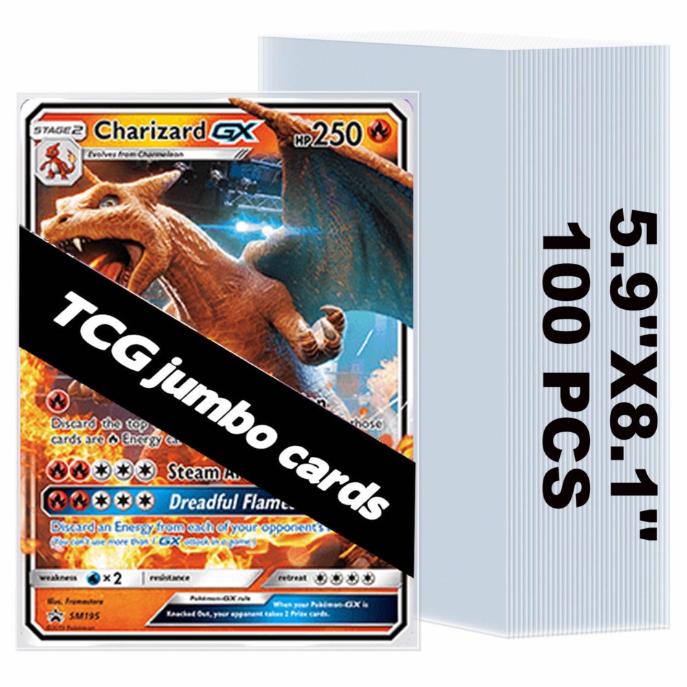 Collector Card Sleeve - 50-250 unidades de Protetores Transparentes Jumbo