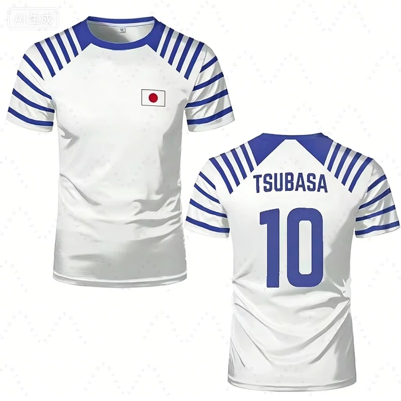 Anime Merchandise For Women - Camiseta Unissex Hot Captain Tsubasa Anime