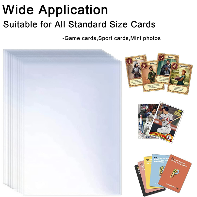 Collector Card Sleeve - 200 pçs transparente capa de cartão