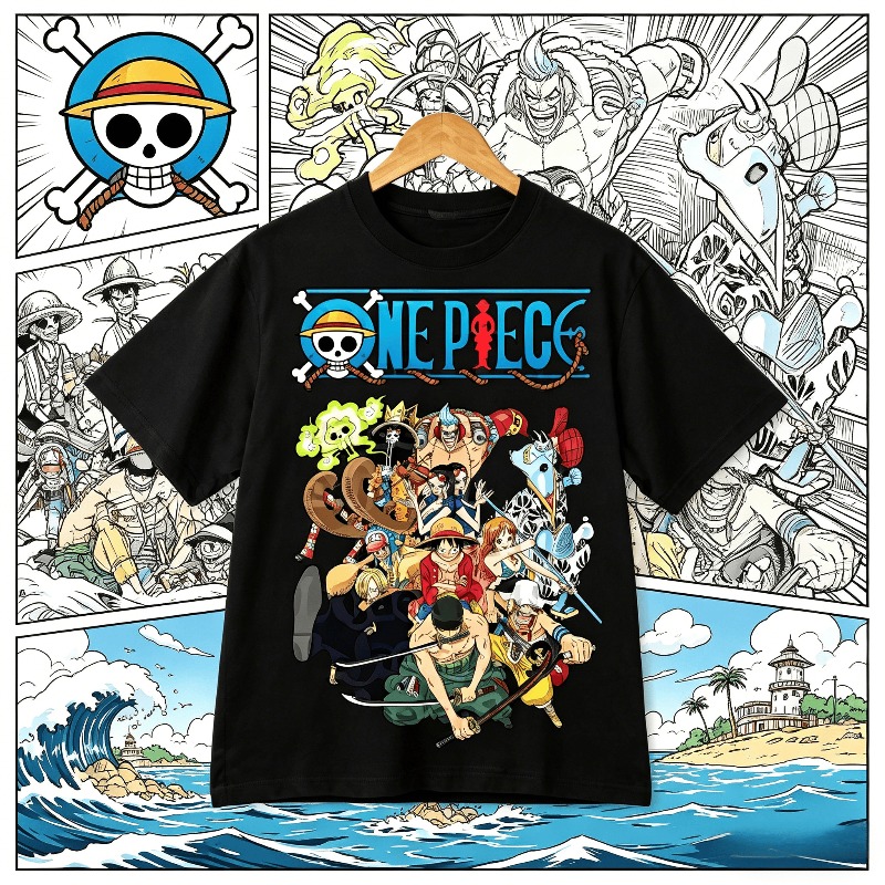Zoro Anime Merchandise - Camiseta Masculina Estampada de Anime Japonês