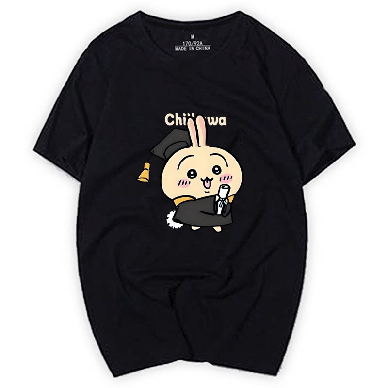 Anime Manga Merchandise - Camiseta Chiikawa Unissex com Estampa Usagi