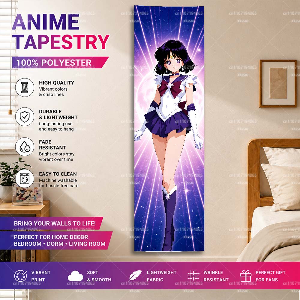 Wall Scroll Tapestry - Tapeçaria Vertical Sailor Saturn Hotaru Tomoe,
