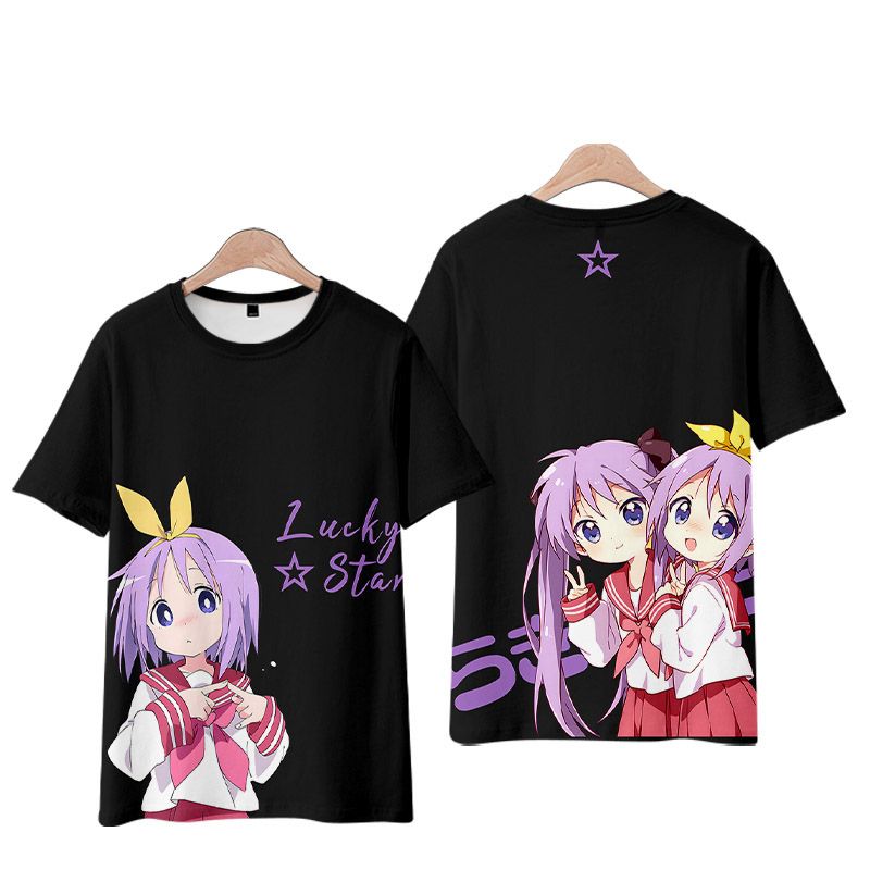 Camiseta Gráfica Lucky Star Iz - Anime Manga Merchandise avaliação e preço