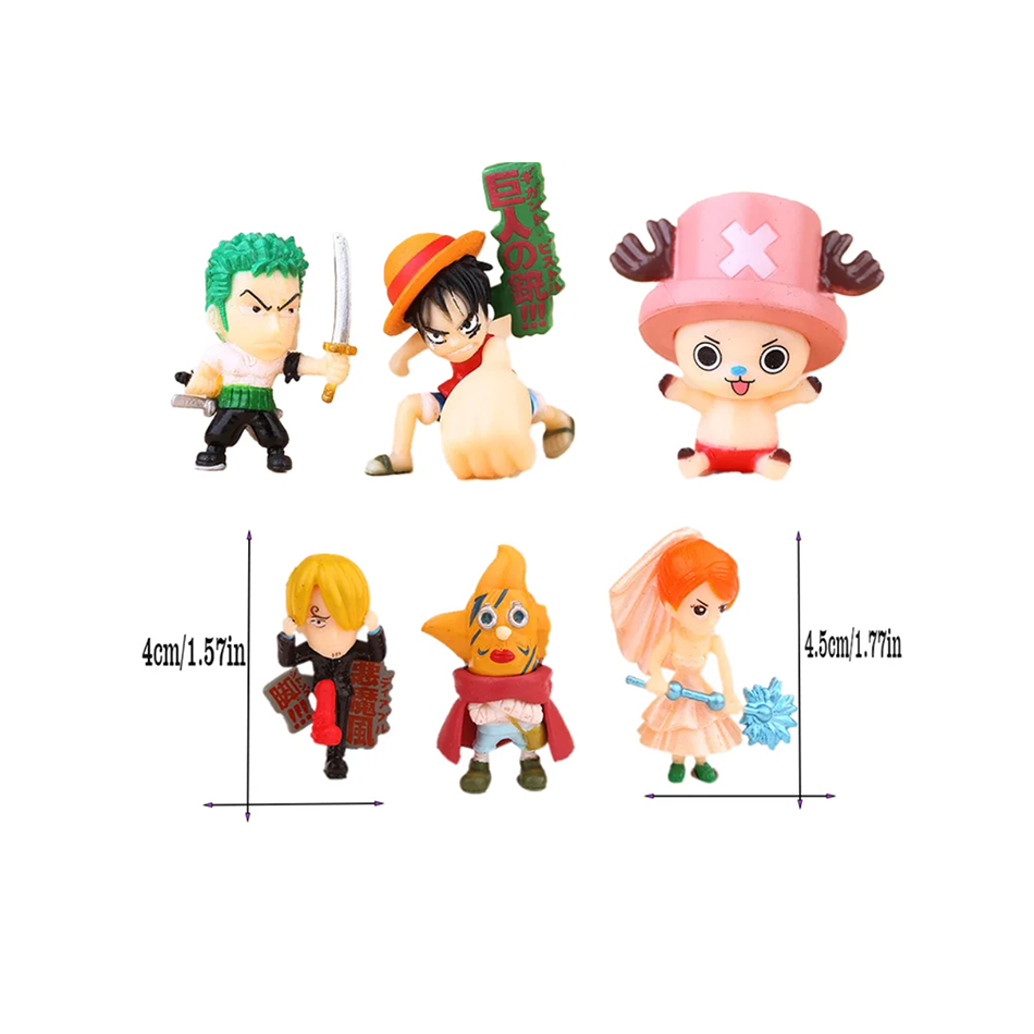 Conjunto de 6 Peças One Piece  - Zoro Anime Merchandise avaliação e preço