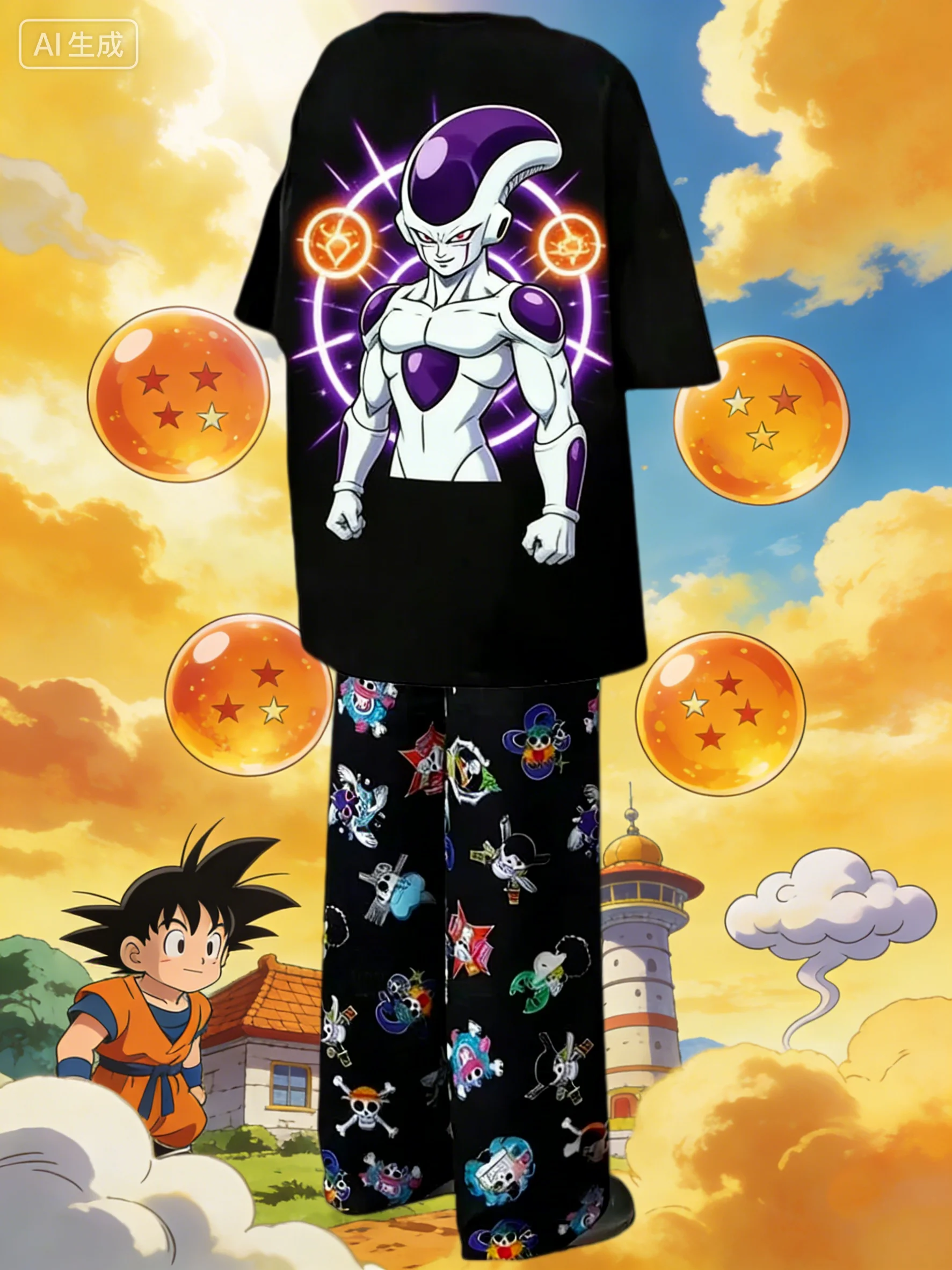Conjunto de Pijama Gráfico Dra - Anime Merchandise For Women avaliação e preço