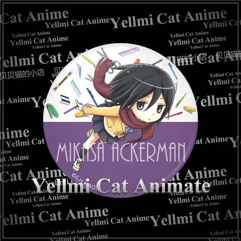 Crachá de Anime Attack on Tita - Anime Manga Merchandise avaliação e preço