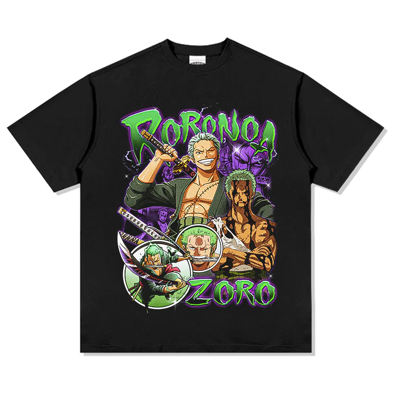 Nova Camiseta Estampada ONE PI - Zoro Anime Merchandise avaliação e preço