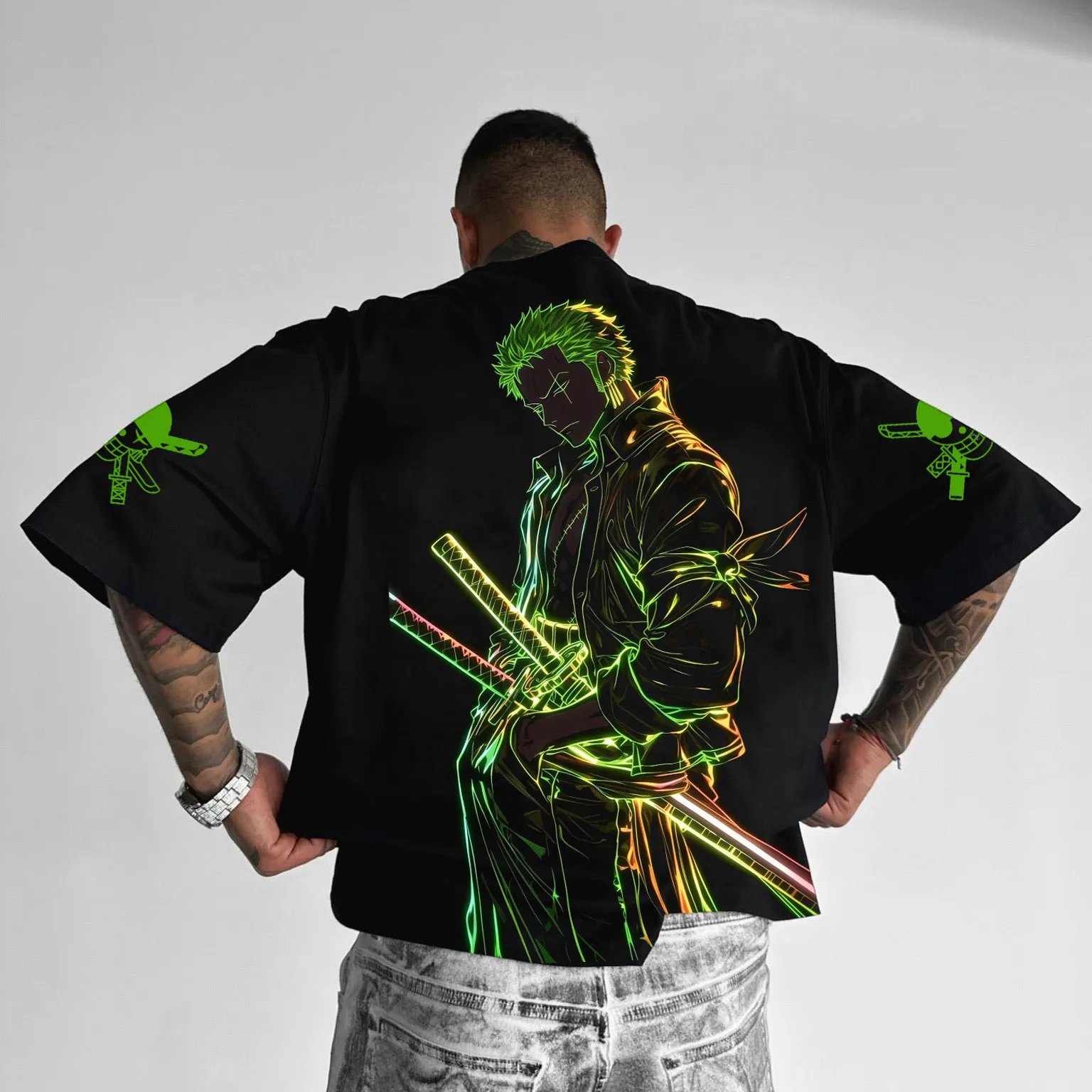 Anime uma peça luffy zoro gráf - Zoro Anime Merchandise avaliação e preço
